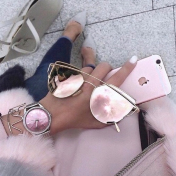 Mirror Cat Eye Sunglasses NWOT - Picture 5 of 12